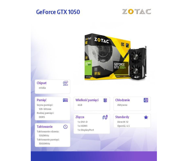 Zotac GeForce GTX 1050 Ti OC 4GB GDDR5 - 357483 - zdjęcie 9